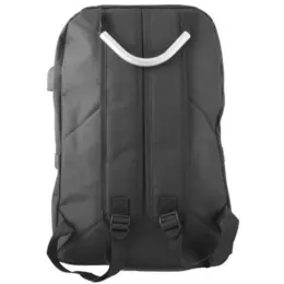 Comet Laptop Backpack & USB Port Black Back